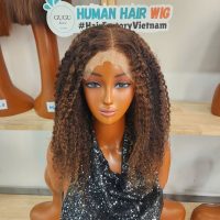 427 Highlight Burmese Curly Hair Bundles Human Hair Wig