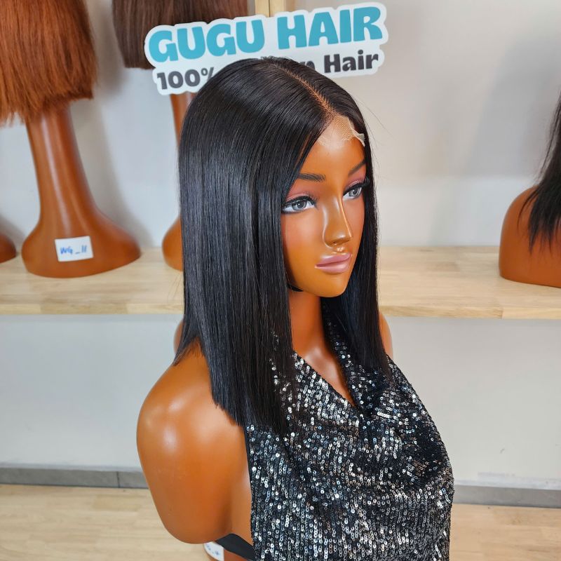 5X5 Bob Wig Virgin Human Hair , glueless bob wig