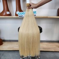 #613 Bleach Blonde Luxury I Tip Human Hair Extensions Best Vietnam Hair Supplier