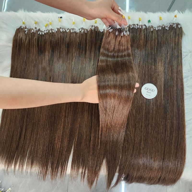 Luxury Quality H6 Feather Hair Extensions #8 Color Vietnam Hair