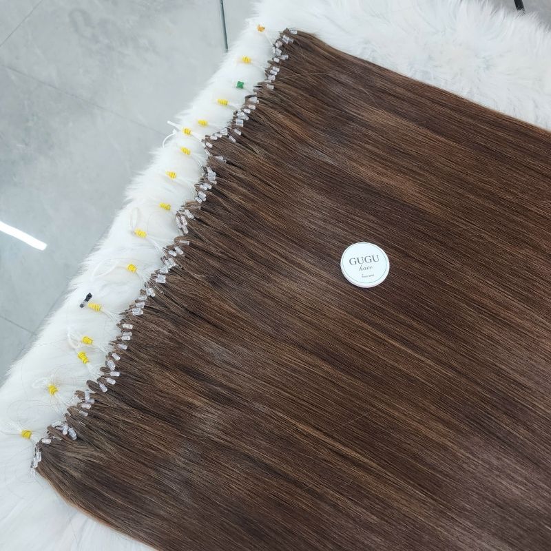 Luxury Quality H6 Feather Hair Extensions #8 Color Vietnam Hair