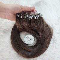 Luxury Quality H6 Feather Hair Extensions #8 Color Vietnam Hair