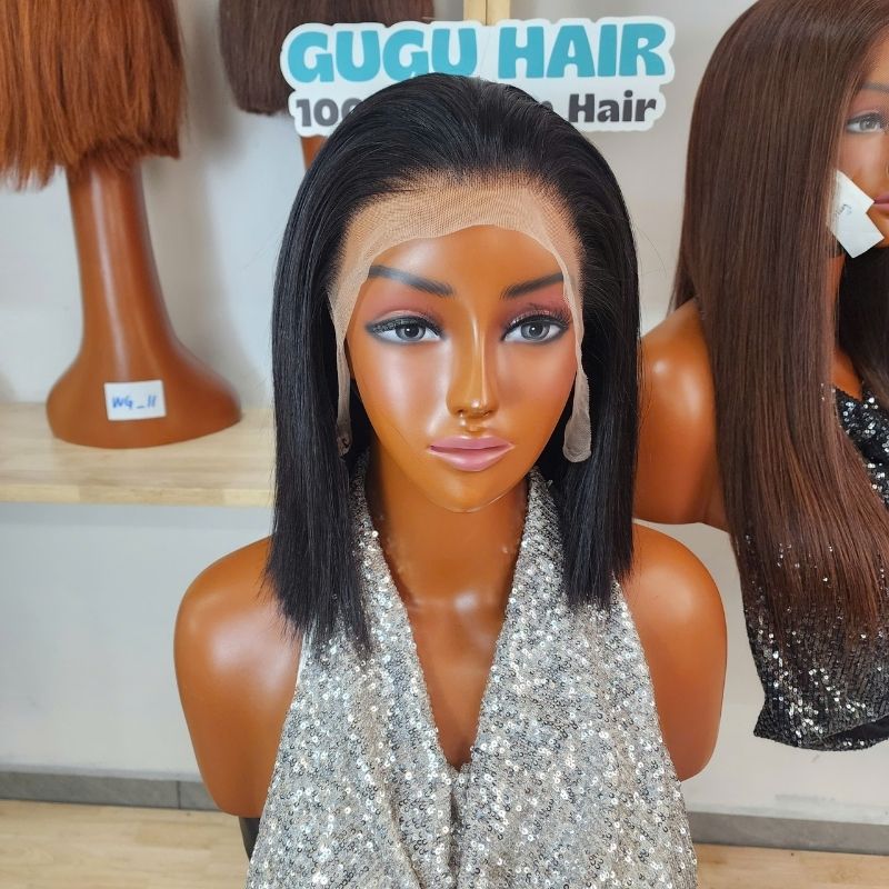 8 inches bob human hair wig