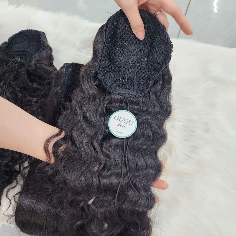 Black Pony-tail Human Hair Extensions Collection