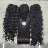 Black Pony-tail Human Hair Extensions Collection