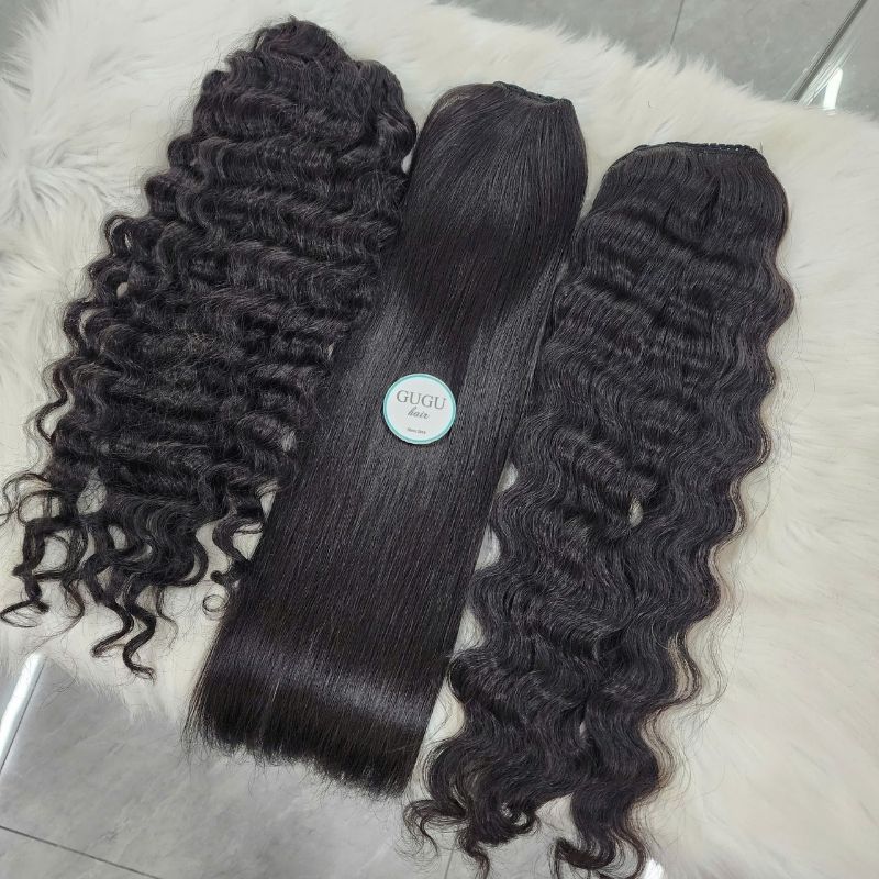 Black Pony-tail Human Hair Extensions Collection
