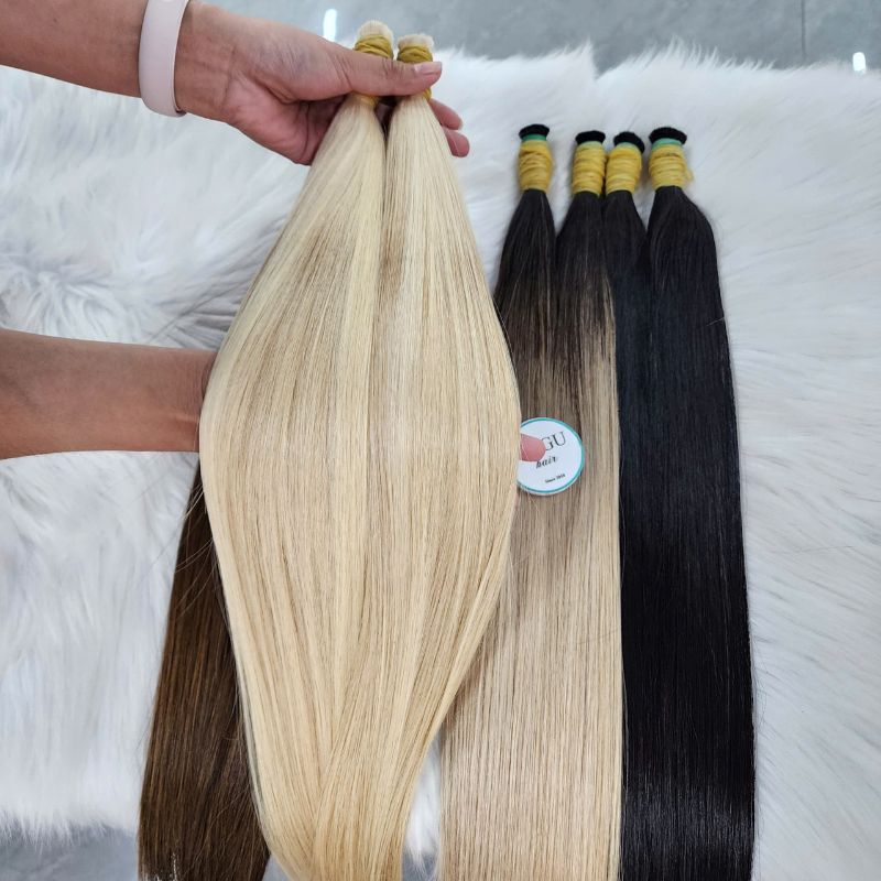 Blonde Bulk Hair Human Hair Extensions for Braiding