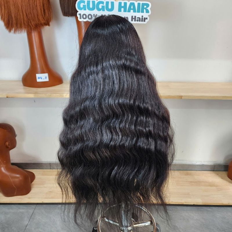 Natural Wave Human Hair Wig Luxury Closure Frontal Wig