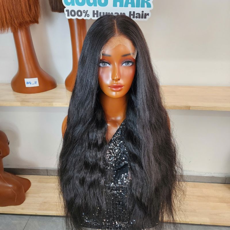 Natural Wave Human Hair Wig Luxury Closure Frontal Wig