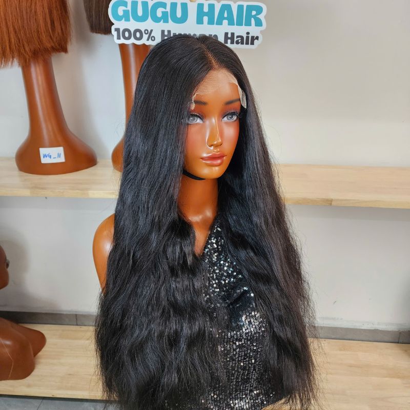 Natural Wave Human Hair Wig Luxury Closure Frontal Wig