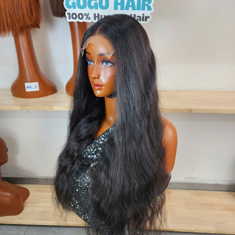 Natural Wave Human Hair Wig Luxury Closure Frontal Wig