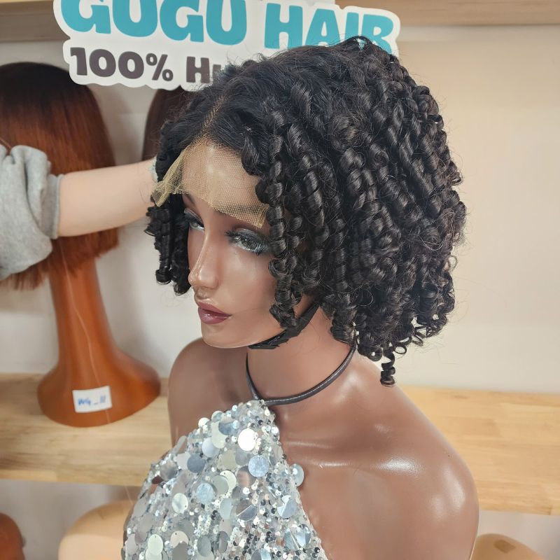 Curly Bob Wigs – Voluminous, Natural & Stylish Human Hair Curly Bob Wig Trends 6 Short Curly Afro Human Hair Wig Short Bouncy Rose Curl Wig Curly Wigs for Black Women Black Curly Wig
