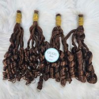 Double Drawn Bouncy Curls Bundle 100% Raw Vietnamese Hair