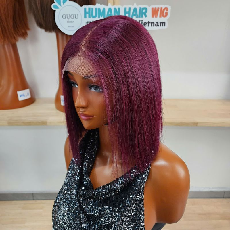 HD-Transparent-Lace-Short-Bob-Human-Hair-Wigs-Lace-Front-Wig-150-Density-Vietnamese-Remy-Bob-Cut-Human-Hair-wig-for-Woman