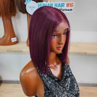 HD Transparent Lace Short Bob Human Hair Wigs Lace Front Wig 150% Density Vietnamese Remy Bob Cut Human Hair wig for Woman
