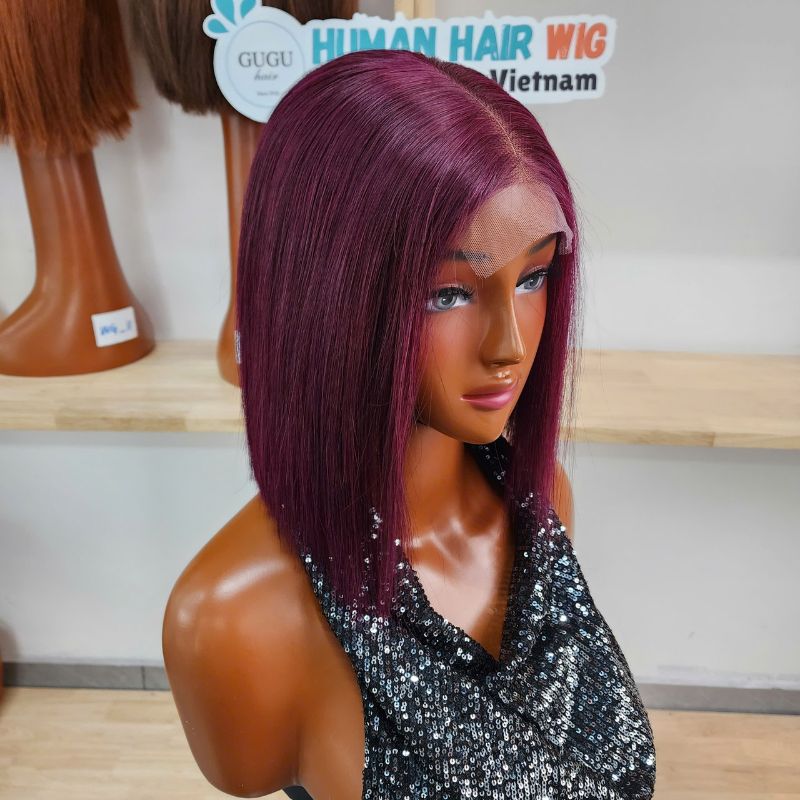 Human Hair Bob Wig – Real Human Hair Bob Wigs for a Natural, Elegant Look 6 HD Transparent Lace Short Bob Human Hair Wigs Lace Front Wig 150% Density Vietnamese Remy Bob Cut Human Hair wig for Woman