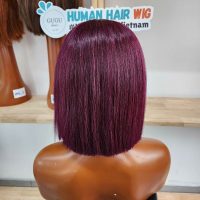 HD Transparent Lace Short Bob Human Hair Wigs Lace Front Wig 150% Density Vietnamese Remy Bob Cut Human Hair wig for Woman