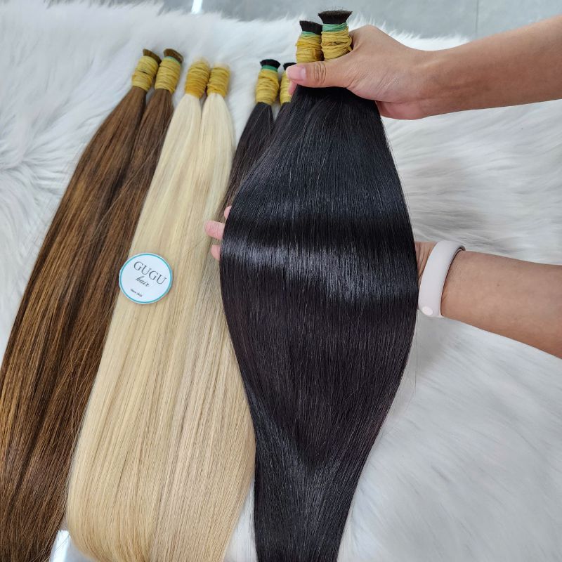 Human Hair Extensions Bulk Hair For Braiding Hair