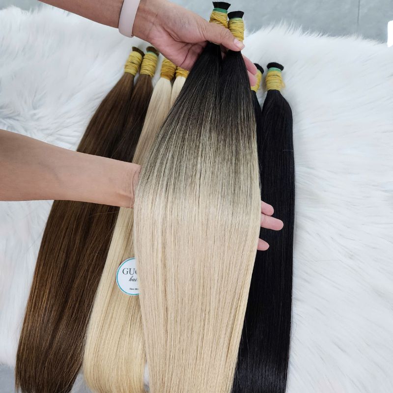 Human Hair Extensions Bulk Hair For Braiding Hair
