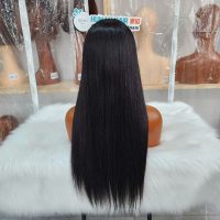 Human Lace Wigs With Bangs Lace Front Wigs Human Hair With Bangs Bone Straight Lace Frontal Wigs Human Hair Wig