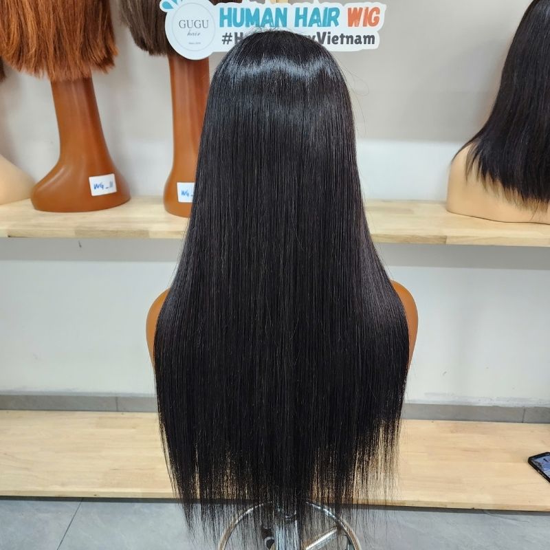 2x6 Closure Wig Layers Straight Glueless Human Hair Wig 24 Inch