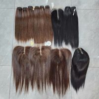 Natural Color Bone Straight Human Hair