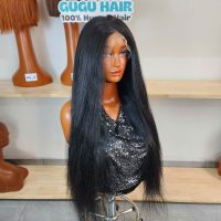 Natural Straight Black Hair Vietnamese Human Hair Wig 4