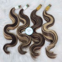 Bulk Human Hair For Braiding Blend #4/27/613 Body Wave