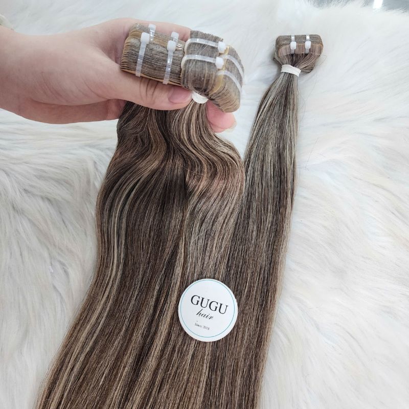 Piano Color Highlight Tape-in - Human Hair Extensions