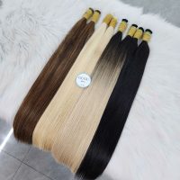 Human Hair Extensions Bulk Hair For Braiding Hair