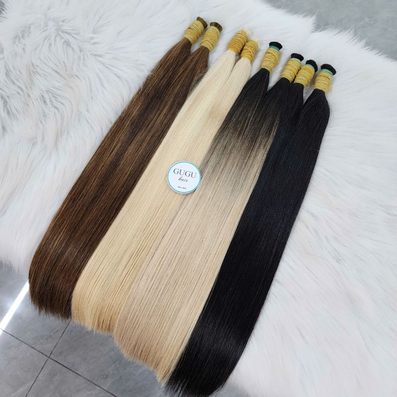 Human Hair Extensions Bulk Hair For Braiding Hair