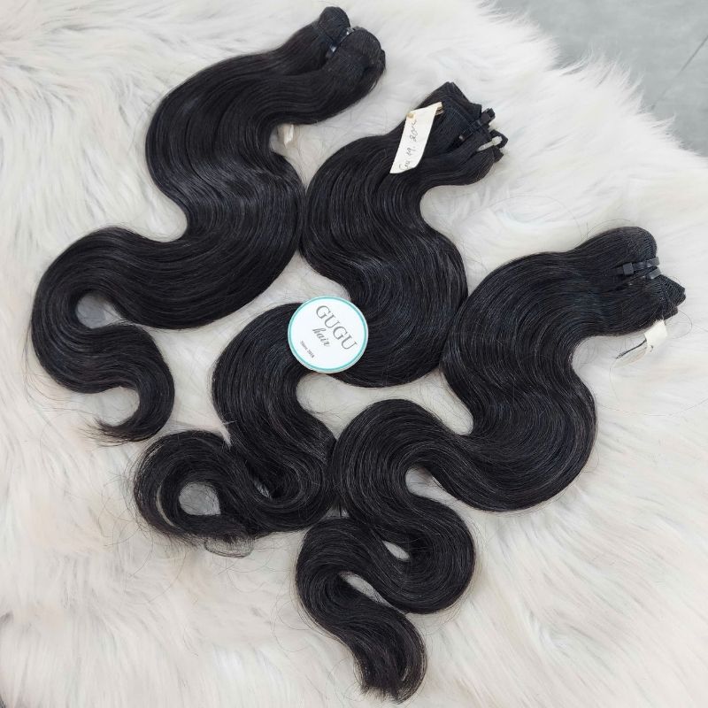Premium Double Dawn Black Body Wave Weft Hair - Best Human Hair Supplier
