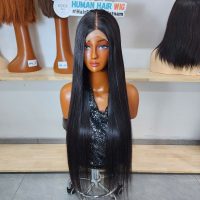 32 Inch Wig | Extra Long Human Hair Wigs Bone Straight 4X4 Lace Closure Wigs for Black Women Preplucked Transparent Straight