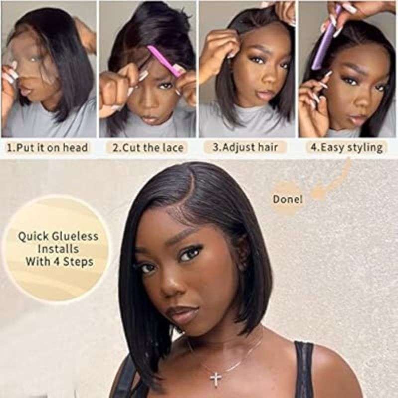Blunt Cut Bob Wigs – Sleek, Sharp & Timeless Human Hair Bob Styles 3 The Rise of Glueless Blunt Bob Wigs