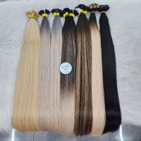 Top Picked Human Hair Extensions with Mixed Color Bone Straight Raw Vietnamese Hair