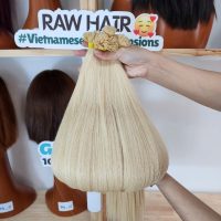 Wholesale flat tip hair extensions blonde color - vietnamese hair
