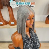 8 inch bob wig - gray best bob wig human hair