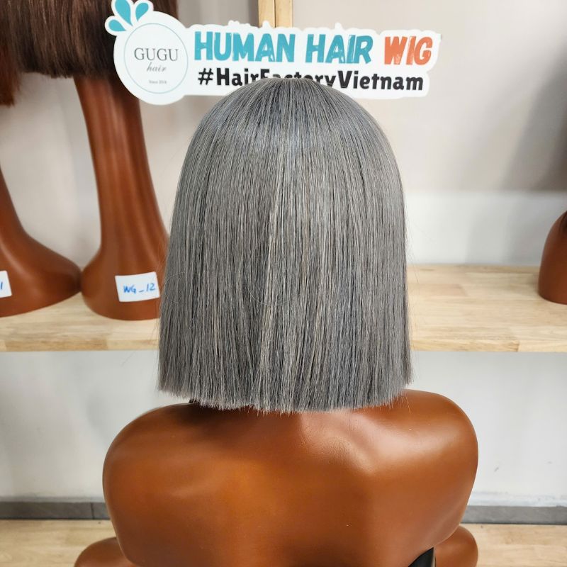 gray bob wig vietnamese human hair (4)