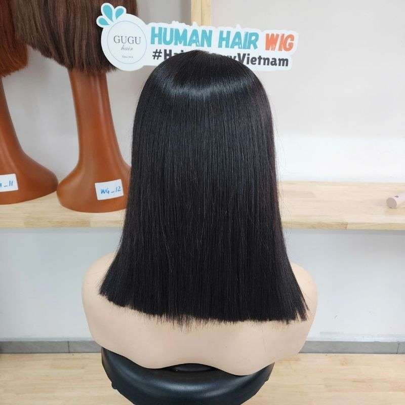 10 inch Black Human Hair Short Bob Wig