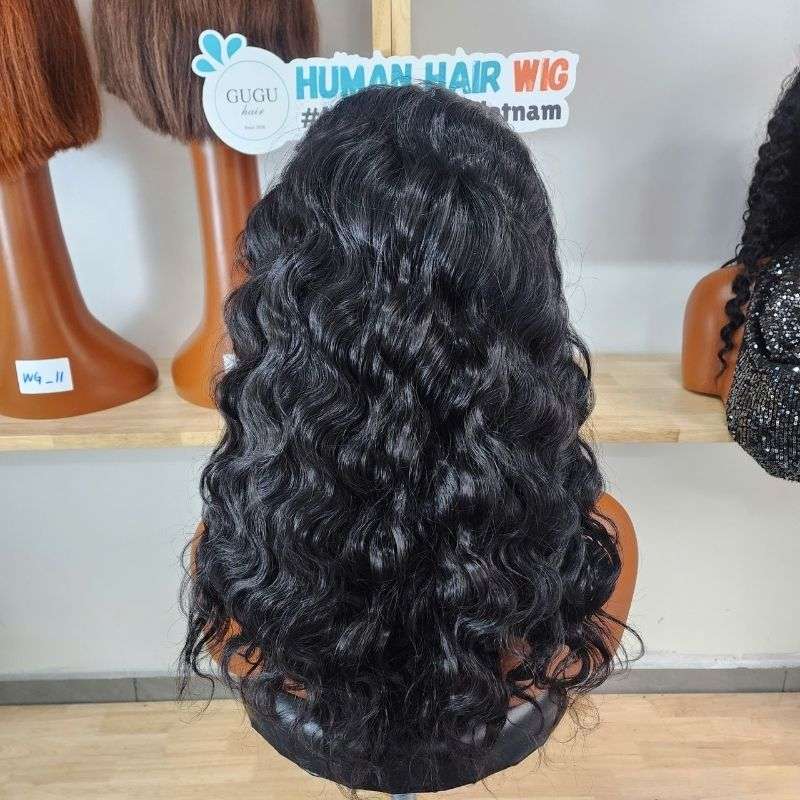 18 inch Burmese Curly Human Hair Wig