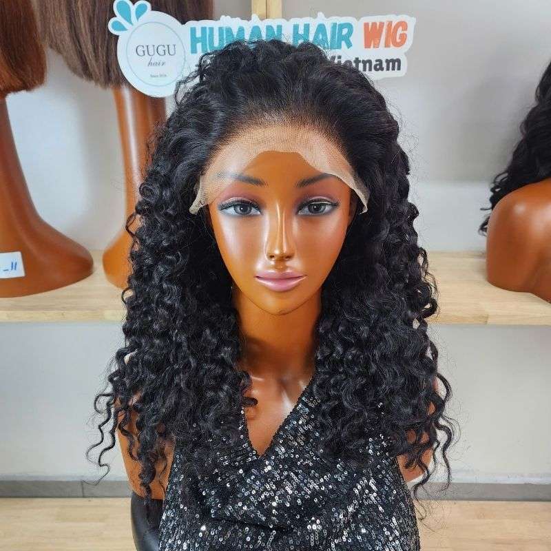 18 inch Burmese Curly Human Hair Wig
