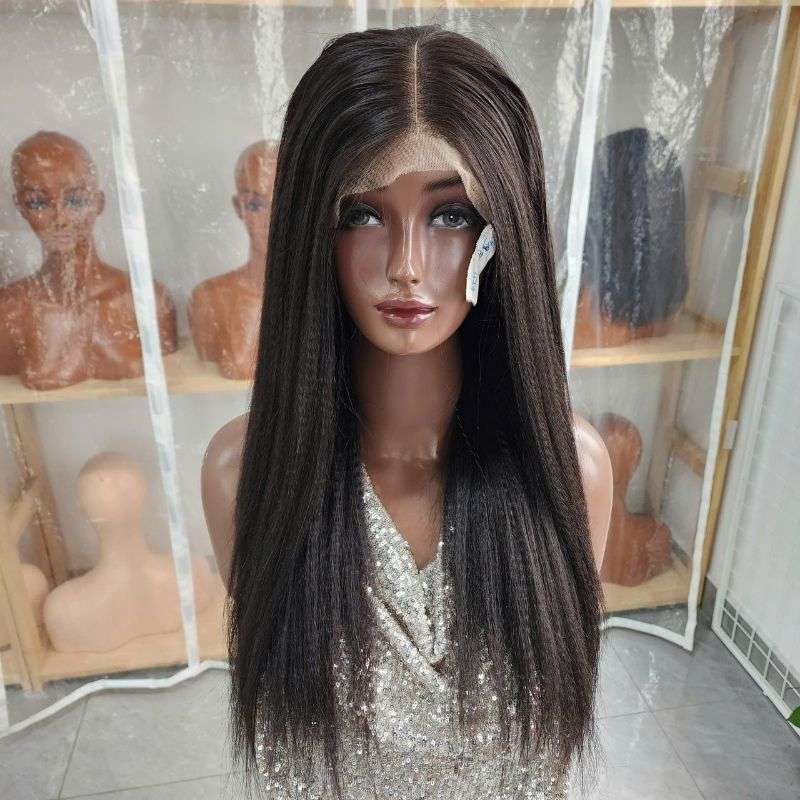 Kinky Straight 5x5 HD Lace Closure Vietnamese Human Hair Wig
