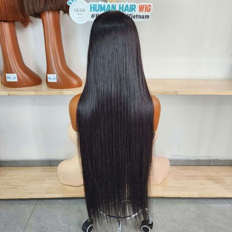32 Inch Real Human Hair Wigs 200 Density 13x6 Bone Straight Lace Front Wigs 3 32 Inch Black SDD Raw Human Hair Wig