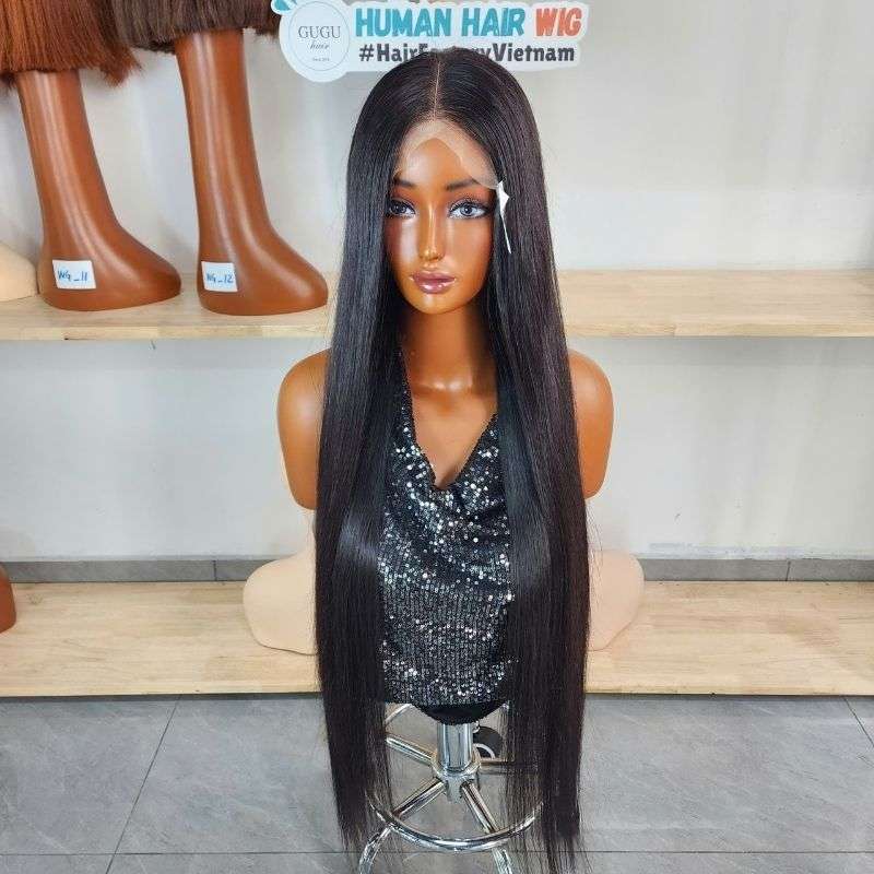 32 Inch Black SDD Raw Human Hair Wig