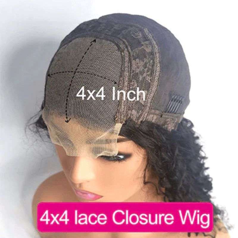 4x4 HD Lace Closure Bob Wig