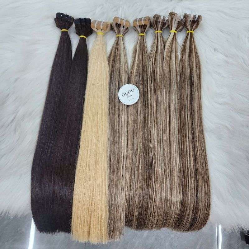 Luxury Seamless Tape In Extensions – Natural Human Hair