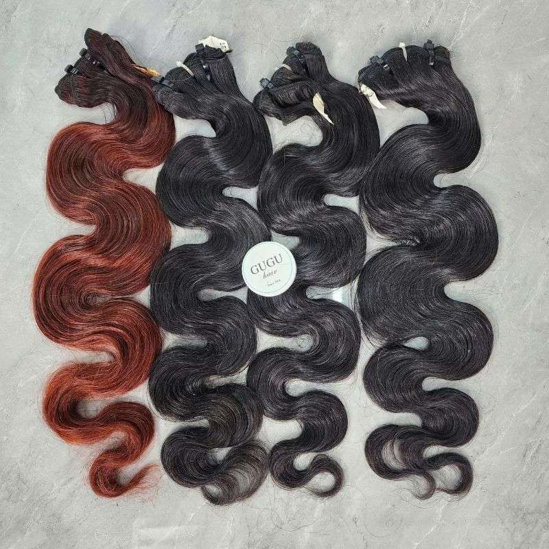 Hair Extensions: Single Drawn, Double Drawn, Super Double Drawn 3 Body Wave Weave Hair Set