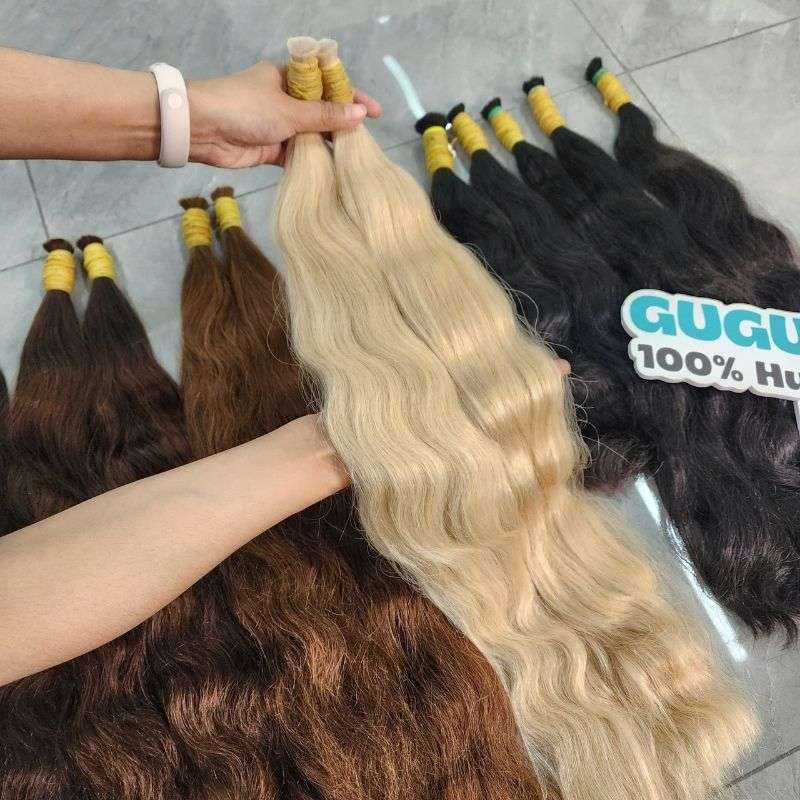 Body wave human hair extensions bulk hair
