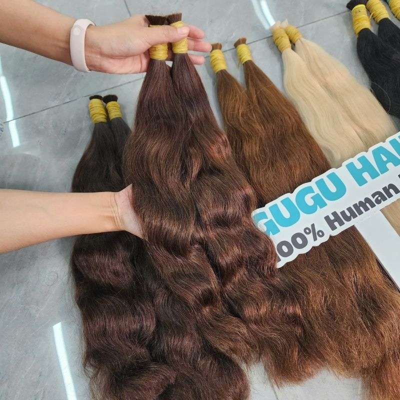 Body wave human hair extensions bulk hair 5