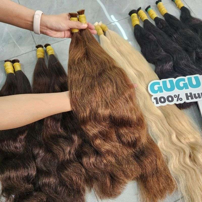 Body wave human hair extensions bulk hair